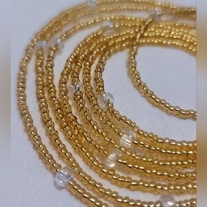 Golden Hour Waist Beads 52" tie on